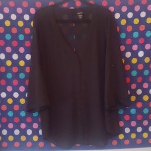 Torrid black blouse size 2
